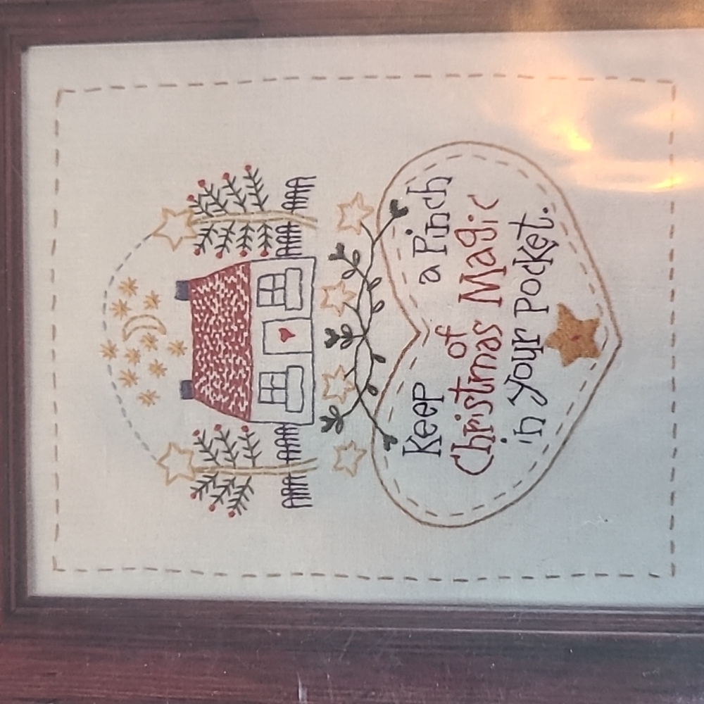 Christmas Magic embroidery kit, new in bag.